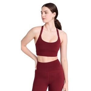 Beyond Yoga Women's Powerbeyond Strive Long Line Bra in California Merlot Small